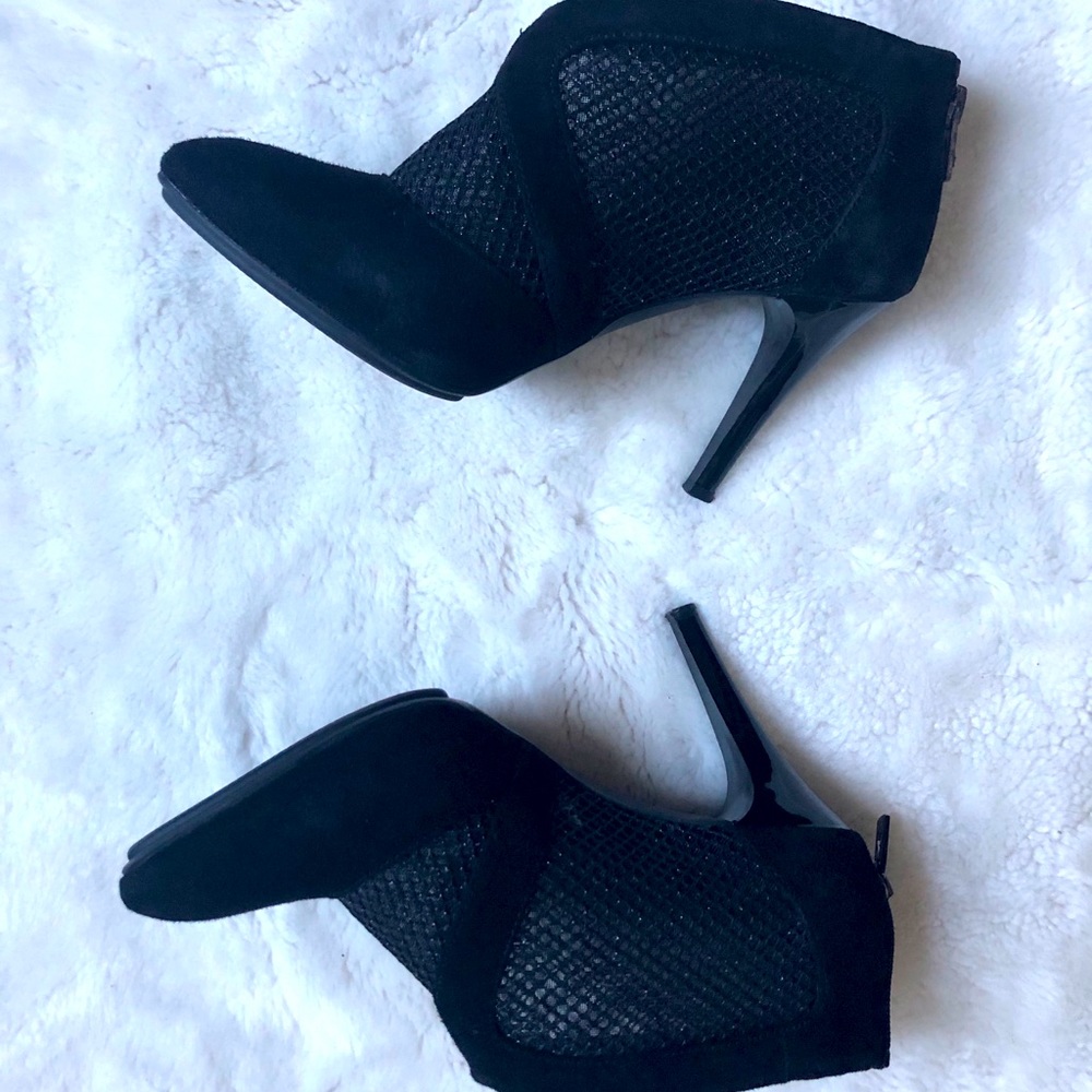 Alfani Pumps Suede Booties- Black | 7.5